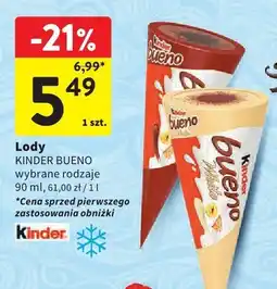 Intermarche Lody KINDER BUENO 90 ml oferta