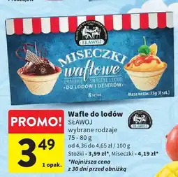 Intermarche Wafle do lodów SŁAWOJ 75 g oferta