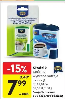 Intermarche Słodzik Krüger 12-72g oferta