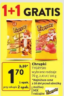 Intermarche Chrupki Tygryski 70g oferta