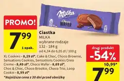 Intermarche Ciastka Milka wybrane rodzaje 132-184g oferta