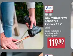 ALDI Akumulatorowa szlifierka kątowa 12 V Ferrex oferta
