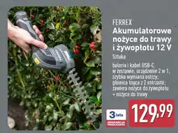 ALDI Akumulatorowe nożyce do trawy i żywopłotu Ferrex oferta