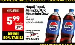 Delikatesy Centrum Napój Pepsi, Mirinda, 7UP, Mountain Dew oferta
