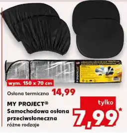 Kaufland MY PROJECT Samochodowa osłona przeciwsłoneczna różne rodzaje oferta