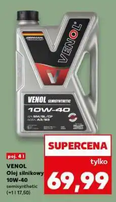 Kaufland VENOL Olej silnikowy 10W-40 semisynthetic oferta