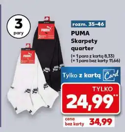 Kaufland PUMA Skarpety quarter oferta