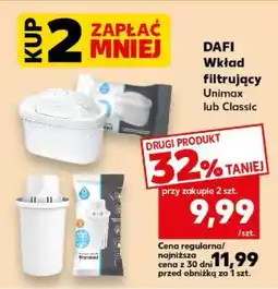 Kaufland DAFI Wkład filtrujący Unimax lub Classic oferta