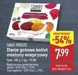 ALDI TAKIE PROSTE Danie gotowe kotlet mielony wieprzowy oferta