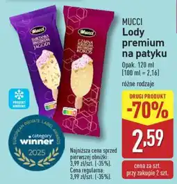 ALDI MUCCI Lody premium na patyku oferta
