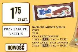 Dino Kanapka Monte Snack Zott 29 g oferta