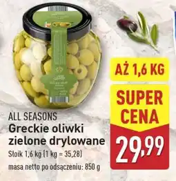 ALDI All Seasons Greckie oliwki zielone drylowane oferta