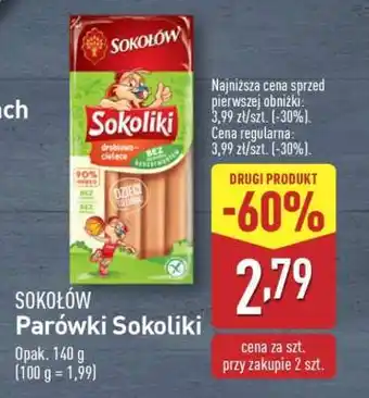 ALDI SOKOŁÓW Parówki Sokoliki oferta