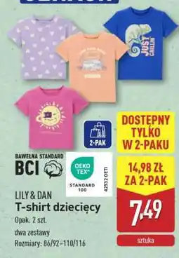 ALDI LILY & DAN T-shirt dziecięcy oferta