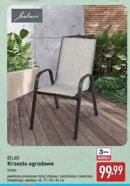 ALDI BELAVI Krzesło ogrodowe oferta