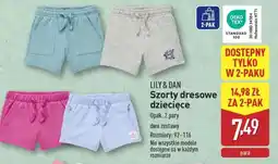 ALDI LILY & DAN Szorty dresowe dziecięce oferta