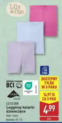 ALDI Lily & Dan Legginsy kolarki dziewczęce oferta