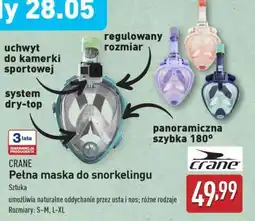 ALDI CRANE Pełna maska do snorkelingu oferta