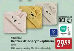 ALDI NOVITESSE Ręcznik dziecięcy z kapturem oferta