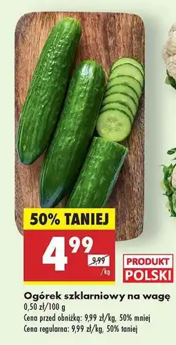 Biedronka Ogórek szklarniowy na wage oferta