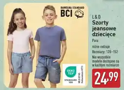 ALDI L & D Szorty jeansowe dziecięce oferta