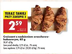 Biedronka Croissant z nadzieniem orzechowo kakaowym , 85 g oferta