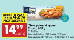 Biedronka Złote paluszki rybne Frosta 450 g oferta