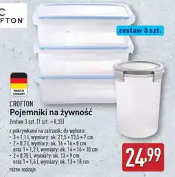 ALDI CROFTON Pojemniki na żywność oferta
