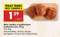 Biedronka Mini ciastko z nadzieniem budyniowym, 35 g oferta