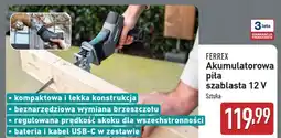 ALDI FERREX Akumulatorowa piła szablast 12 V oferta
