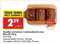 Biedronka Ciastko z kremem i ciasteczkami Lotus Biscoff, 65 g oferta
