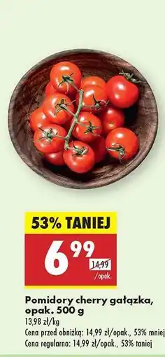 Biedronka Pomidory cherry gałązka opak 500 g oferta