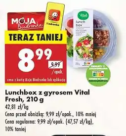 Biedronka Lunchbox z gyrosem Vital Fresh 210 g oferta