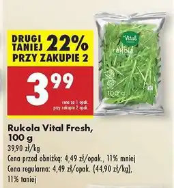 Biedronka Rukola Vital Fresh 100 g oferta