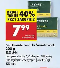 Biedronka Şer gouda wiórki światowid 300 g oferta