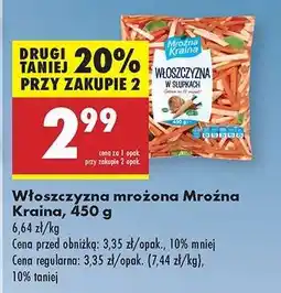 Biedronka Włoszczyzna mrożona Mroźna Kraina, 450 g oferta