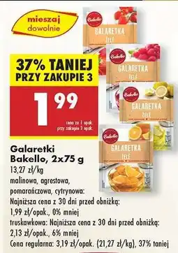 Biedronka Galaretki Bakello, 2x75 g oferta