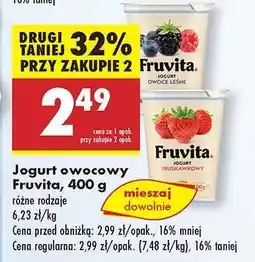 Biedronka Jogurt owocowy Fruvita 400 g oferta
