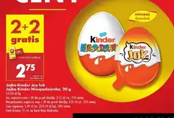 Biedronka Jajko Kinder Joy lub Jajko Kinder Niespodzianka, 20 g oferta