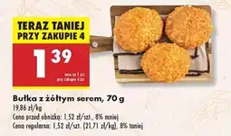 Biedronka bułka z żółtym serem , 70 g oferta