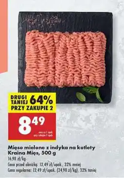 Biedronka Mięso mielone z indyka na kotlety Kraina Mięs 500 g oferta