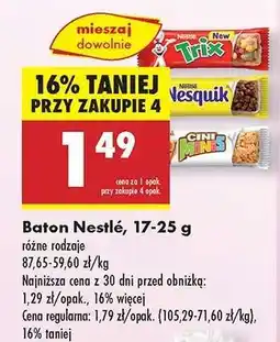 Biedronka Baton Nestlé, 17-25 g oferta