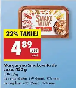 Biedronka Margaryna Smakowita de Luxe, 450 g oferta