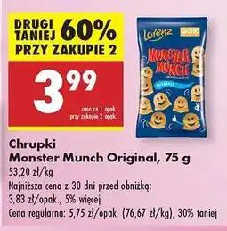 Biedronka Chrupki Monster Munch Original, 75 g oferta