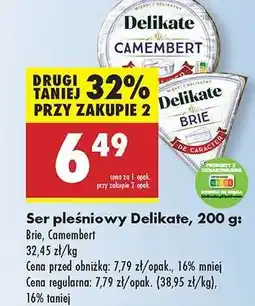 Biedronka Ser pleśniowy Delikate, 200 g oferta