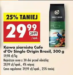 Biedronka Kawa ziarnista Cafe d’Or Single Origin Brasil, 500 g oferta
