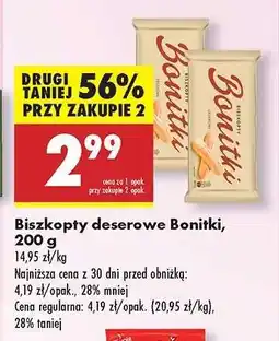 Biedronka Biszkopty deserowe Bonitki, 200 g oferta