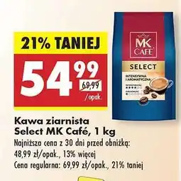 Biedronka Kawa ziarnista Select MK Café, 1 kg oferta