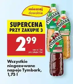 Biedronka Wszystkie niegazowane napoje Tymbark, 1,75 l oferta
