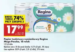 Biedronka Papier toaletowy rumiankowy Regina Mega Paczka , 16 rolek oferta